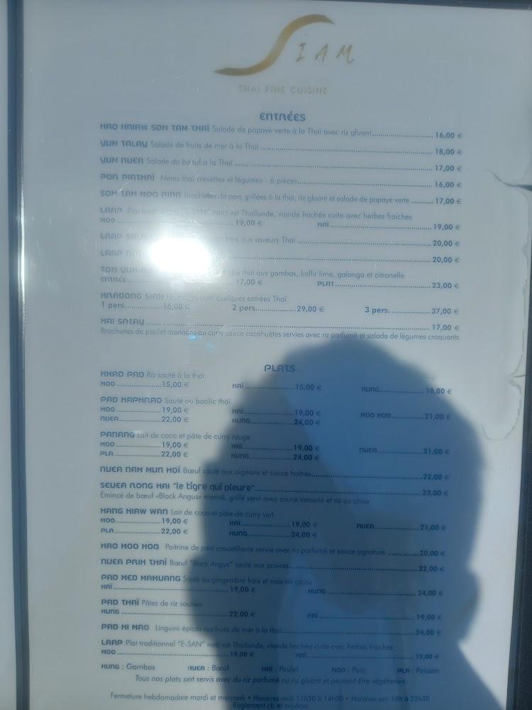 Siam Cavalaire - Menu Image 2